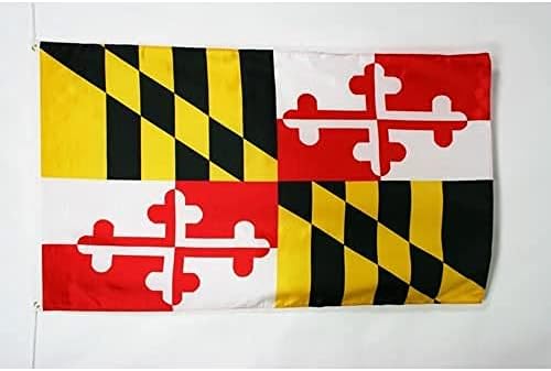 AZ ZÁSZLÓ Maryland Zászló 2 x 3' - USA Maryland Állam Zászló 60 x 90 cm - Banner 2x3 ft