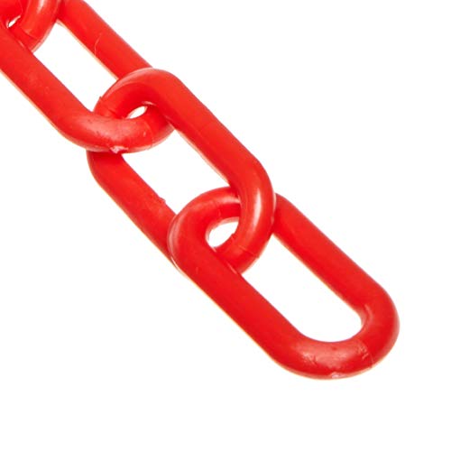 Mr Lánc Műanyag Akadály Lánc, Piros, 5 Hüvelykes Link Átmérőjű, 100 Méteres Hossz (60005-100)