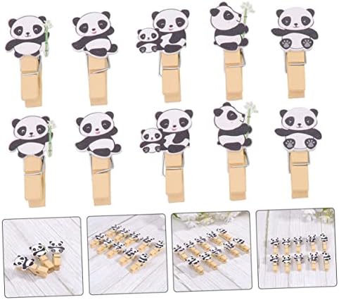 Yardwe 60pcs Panda Snack Klip Esküvői Dekoráció Koszorú Dekoráció Scrapbook Díszítmények DIY Fotó Garland