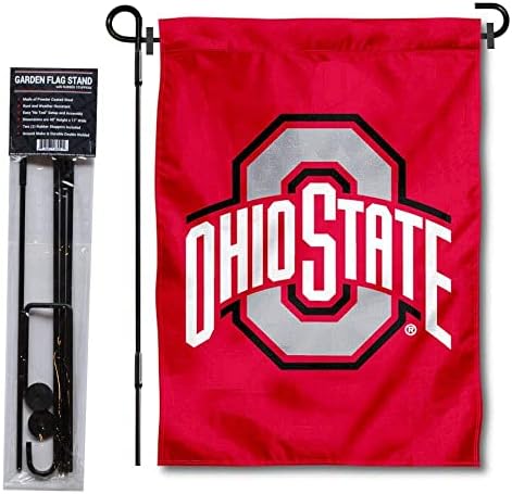 Az Ohio State Buckeyes Kert Zászló, illetve Lobogó Álljon Rúd Tartóját Készlet