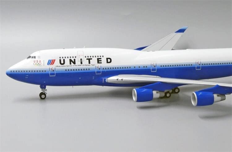 JCWINGS United Airlines B747-400 AMERIKAI N199UA állvánnyal Limited Edition 1/200 FRÖCCSÖNTÖTT Repülőgép