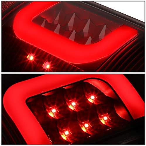 Pár Fekete Ház Füstölt Lencse Piros 3D LED Bar hátsó Lámpák+Dual Sor 3. féklámpa Kompatibilis Ford Super