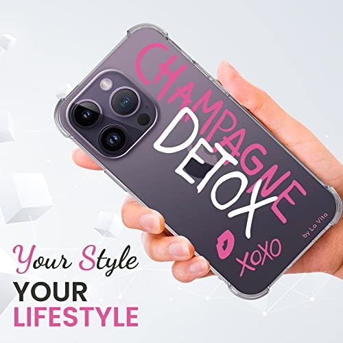 a La Vita Eredeti Átlátszó tok iPhone 14 Pro Max - Inspiráló Minták,Tiszta Szilikon, Lágy, Rugalmas TPU