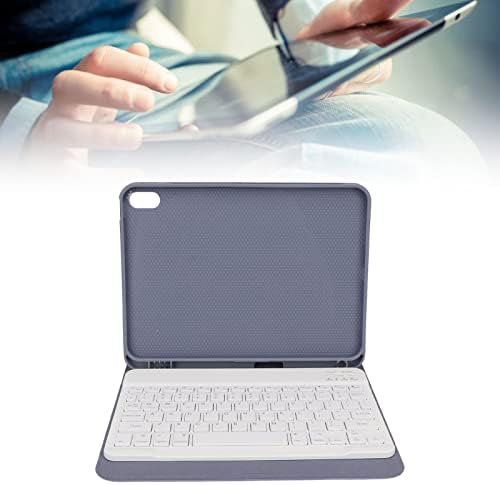 Cosiki Tablet Bluetooth Billentyűzet, Billentyűzet Esetben Levendula Lila Esetben Mágneses, Állítható