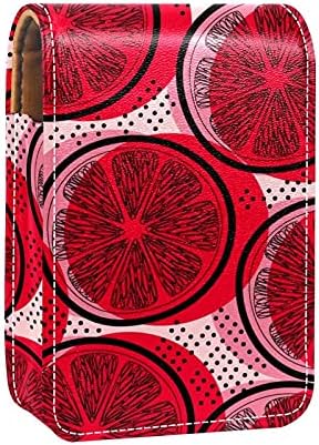 Smink Rúzs Esetében Kívül Húzott Citrom Művészeti Piros Színű Modern Hordozható Rúzs Szervező A Tükör