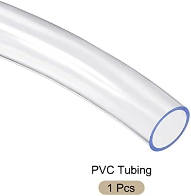 Rebower Átlátszó Műanyag PVC Cső Flexibilis Pvc Cső, [Kerti Öntöző Víz Tömlő, akvárium, Akvárium] - 25mmx30mm/3.3