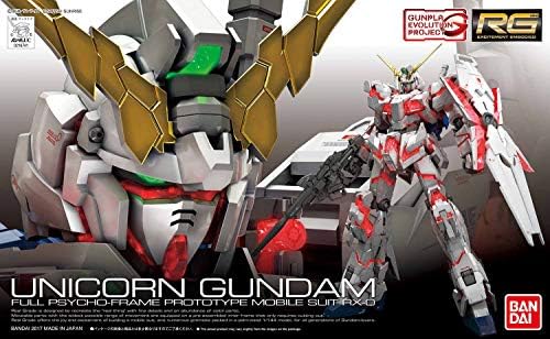 RG-Mobile Suit Gundam UC Egyszarvú Gundam 1/144 Skála színkódolt Műanyag Modell