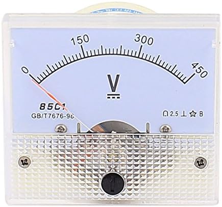 Baomain Analóg Voltmérő 85C1 DC 0-450V Téglalap Analóg Voltos Panel Mérő Műszer