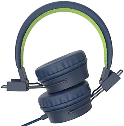 ChenFec 2 Csomag Gyerekek Fejhallgató Sztereó Összecsukható Fejhallgató Állítható Vezetékes Át Ear Headset