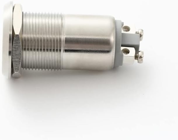 19mm Rozsdamentes acél flash csengő LED 12V 24V (PM191B-SM/R/24V) - (Szín: Narancssárga, Feszültség: DC12V)