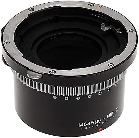 Fotodiox Pro IRIS bajonett Adapter Kompatibilis a Mamiya 645 AF/AF-S Objektívek Nikon Z-Mount Kamera