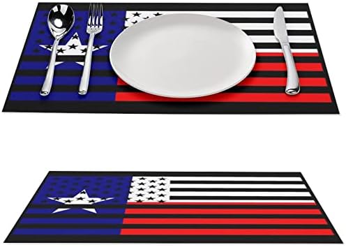 Amerikai Taxas Zászló PVC Táblázat Szőnyeg Mosható Placemats Terítő Asztal Pad Asztal