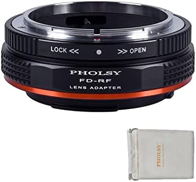 PHOLSY bajonett Adapter Nyílás Kar Kompatibilis Canon FD FL Objektív Canon EOS RF Mount Kamera Test EOS