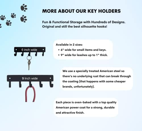 A Fém Házaló Ír Szetter Kutya - Kulcs-tartó Fal - Kis 6 hüvelyk Széles - Made in USA; Ajándék Kutya Szerelmeseinek