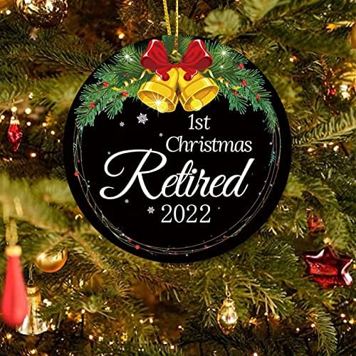 JUESMOS Karácsonyi Dísz 2022 Első Karácsonyi Nyugdíjas Dísz Nyugdíjas Ajándékok Nőknek a Férfiak 2022