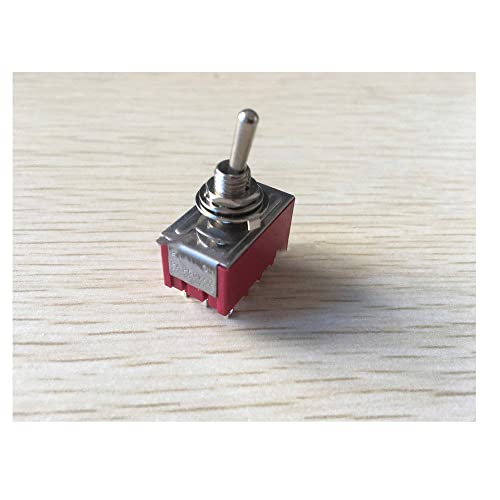 Piros Két Pozíció 12-Pin 4P2T A Mini Kapcsoló Kapcsoló 6A AC125V 2A AC250V 1db