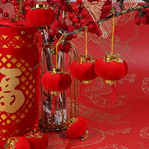 30 Csomag Piros Kínai Lampion Mini Lámpás Dekoratív Szerencsés Lógó Lámpák Dekorációs Új Év lakodalom