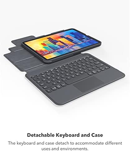 ZAGG Pro Kulcsok Levehető Eset & Vezeték nélküli Billentyűzet, Érintőpad Apple iPad Air 5 & 4. Gen & iPad