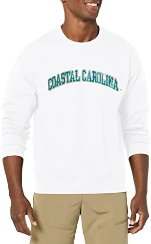 NCAA Coastal Carolina Chanticleers 50/50 Kevert 8 Unciás Vintage Arch Sleeve Pulóver