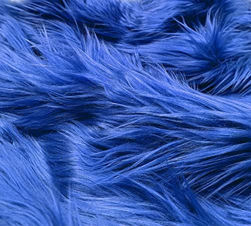 Eovea - Bozont műszőrme Szövet - 30X30 Centi - Elővágott Szőrme Patch - Royal Kék - DIY Kézműves Kínálat,