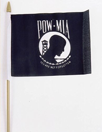 Ramsons Behozatal POW MIA Nem felejtette Zászló Mini Stick Zászló 4x6