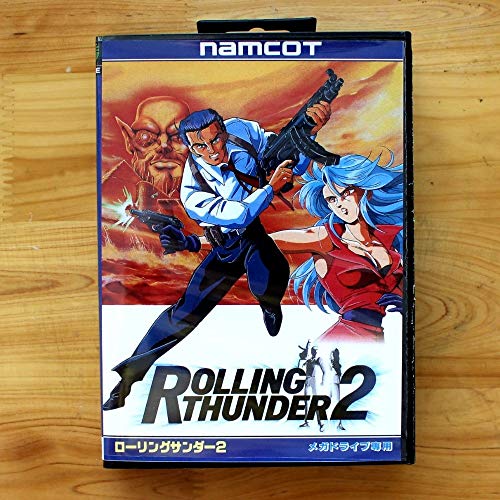 ROMGame Rolling Thunder 2 16 Bites Sega Md Játék Kártya Kiskereskedelmi Doboz Sega Mega Drive Genesis