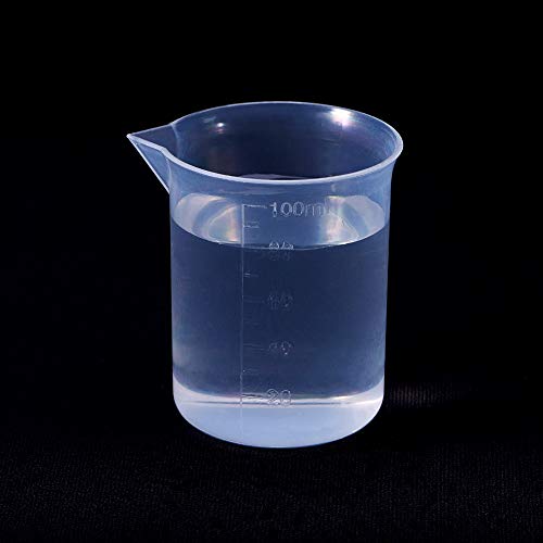 Bettomshin 2db 100ml Metrikus Műanyag Poharak, Labor Pohár Folyadék Mérésére Csésze Végzett Többcélú Keverés