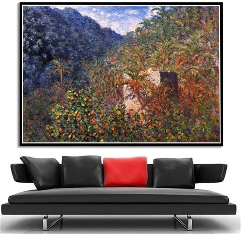 A Völgyben, a Nervia a Dolceacqua Festmény Claude Monet DIY 5D Gyémánt Festmény Készletek DIY Művészeti
