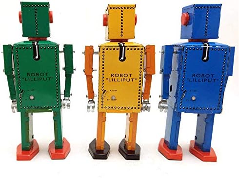 Charmgle MS397 Robot Játék a Szél Felnőtt Játék Gyűjtemény Újdonság Ajándék Tin Toy Home/Party Dekoráció