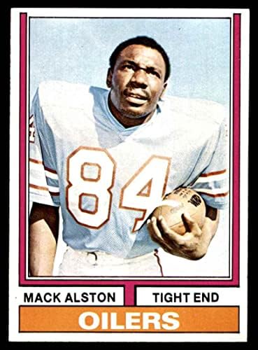 1974 Topps 199 Mack Alston Houston Oilers (Foci Kártya) EX/MT+ Oilers Maryland Keleti Part