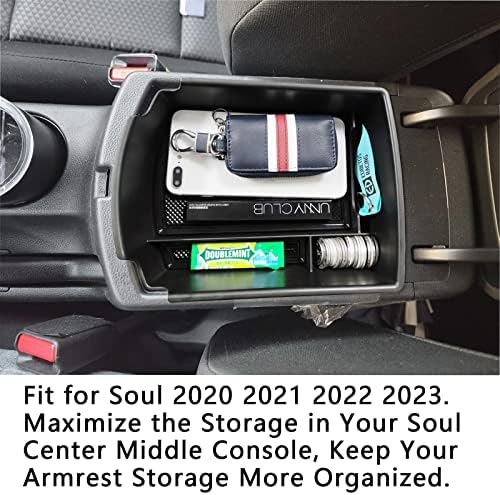 EDBETOS középkonzol Szervező Tray Kompatibilis a KIA Soul 2020 2021 2022 2023 Tartozékok EV S LX GT-Line