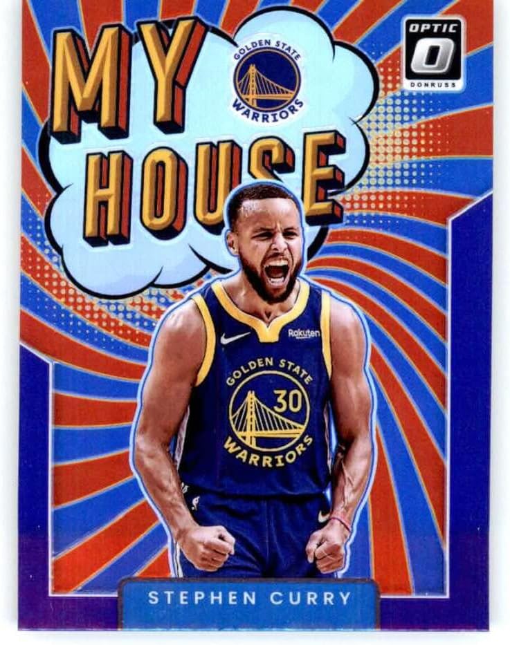 2021-22 Donruss Optic A Ház Lila 3 Stephen Curry Golden State Warriors NBA Kosárlabda Trading Card