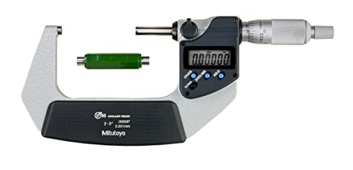 Mitutoyo 293-342-30 Digimatic Külső Mikrométer, 2-3/50.8-76,2 milliméteres, 0.00005/0.001 mm & 293-340-30