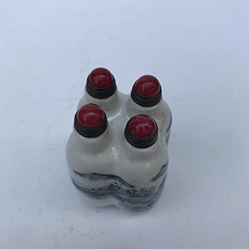 ZAMTAC Gyűjteménye Régi Porcelán Tubák Üveg Antik Kék-Fehér Porcelán Tubák Üveg Dísztárgyak, lakberendezési