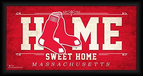 A Boston Red Sox Keretes 10 x 20 otthon, Édes Otthon Kollázs - MLB Csapat Plakkok, valamint Kollázsok