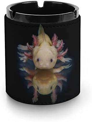 Axolotl a Sötét Bőr Hordozható Hamutartó Kerek Cigaretta hamutartó a Home Office Autó Dekoráció