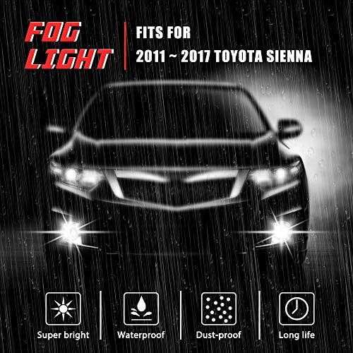 Vezetés, Köd Lámpák Lámpák Cseréje a Toyota Sienna 2011-2017 Toyota Sienna (Alap | LE | XLE, Nem Illik