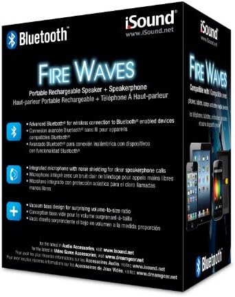 iSound Tűz Hullámok Bluetooth Hangszóró, mikrofon, valamint a változó LED hatások (kék)