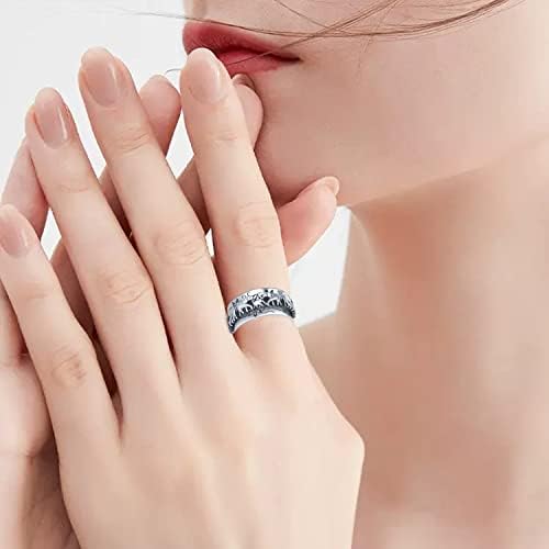 Feijiesi Elefánt Szorongás Gyűrű Ezüst Fidget Gyűrűk, Szorongás Spinner Gyűrűk, Ékszerek, Ajándékok, a