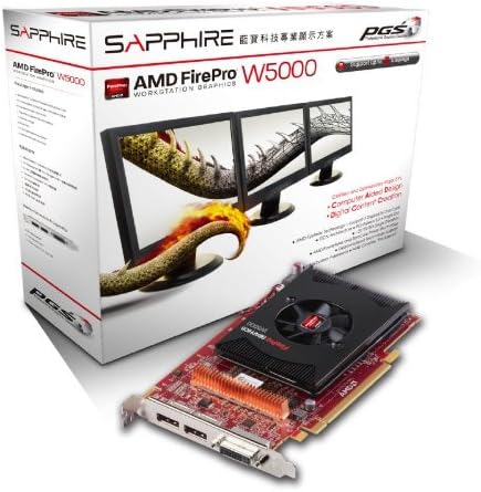 Zafír AMD FirePro W5000 2GB GDDR5 Kettős DP/DVI-i, PCI-Express Grafikus Kártya Grafikus Kártya 100-505842
