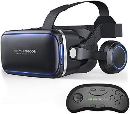 VR Headset, Távirányító,HD 3D-s VR Szemüveggel Virtuális Valóság Headset a VR Games & 3D-s Filmek, VR