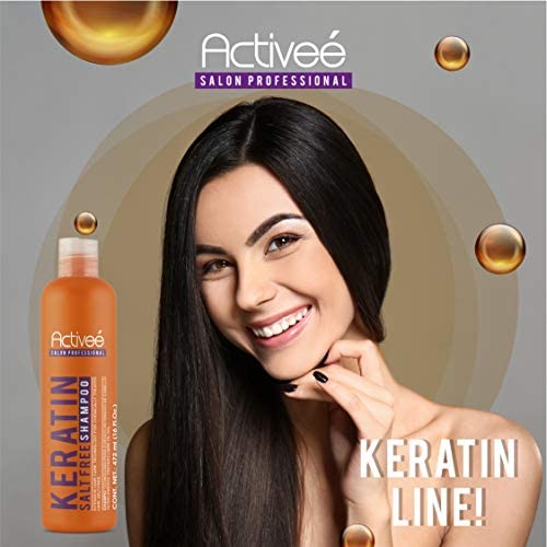 A Keratin a Haj Sampon Készlet 16 oz | Keratin-kiegyenesedett, s kémiailag kezelt haj Activee Szakmai