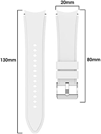 Szilikon Zenekar Kompatibilis a Samsung Galaxy Óra 5 40mm 44mm/5Pro 45mm/Galaxy Óra 4 44mm 40mm, 20mm