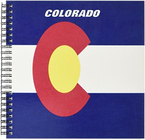3dRose db_45060_1 Állami Zászlót, a Colorado-Rajz Könyv, 8-8-Hüvelyk