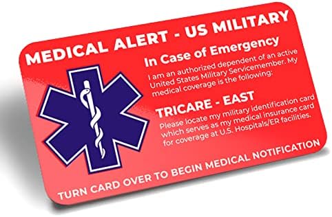 Katonai Orvosi Riasztás Kártya - Katonai Eltartottak Csak - Sürgősségi Orvosi Elérhetőségi Adatokat NEKÜNK