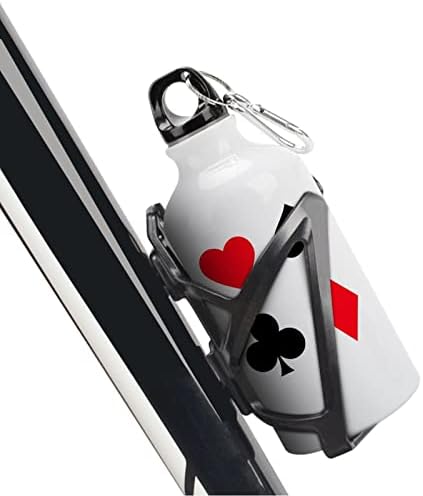 Póker Kártya Szimbólumok Sport vizes Palackok Vákuum Szigetelt Alumínium Újrafelhasználható szemhéjakkal