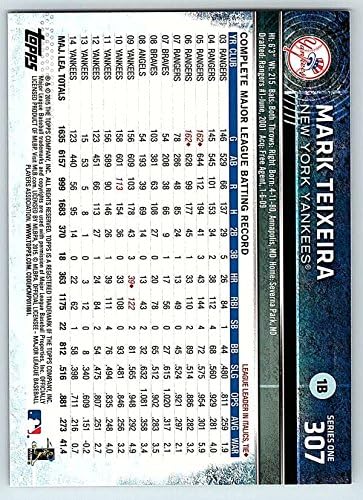 2015 Topps 307 Mark Teixeira NM-MT Yankees