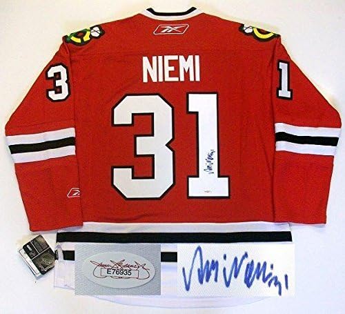 Antti Niemi Aláírt Blackhawks 2010 Kupa Rbk Jersey Szövetség - Dedikált NHL-Mezek