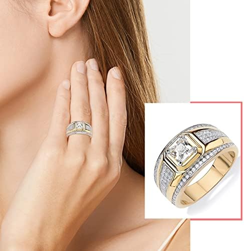 2023 Új vízcsepp Alakú Teljes Gyémánt Szerető a Gyűrű Divat Üreges Gyűrű Női Hüvelykujj Gyűrűk (Arany,