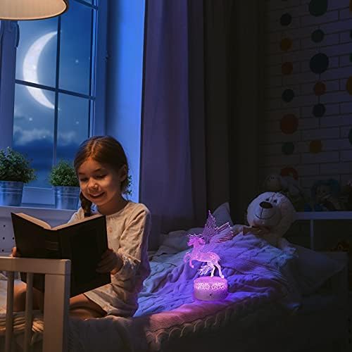 MEWOOCUE Night Lights Gyerekeknek a Távoli Éjjeli Lámpa&Smart Touch 7 Színek Alvó Fény Változó Szabályozható